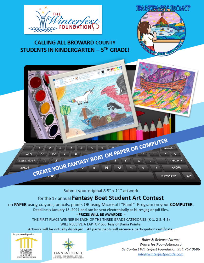 2020-2021 Winterfest Foundation Student Art Competition Flyer